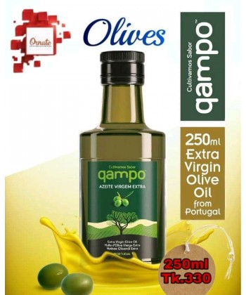 qampo Extra Virgin Olive Oil 250 ml Glass Bottle